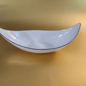 LENOX GONDOLA IVORY CANDY DISH HAND-PAINTED WITH PLATINUM Size 8x3,5”